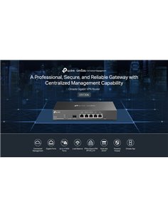 TP-LINK Gigabit VPN Router ER7206, 5x Gigabit & 1x SFP port, Ver. 1.0