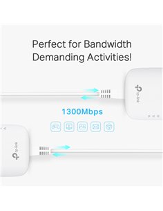 TP-LINK Passthrough Powerline Starter Kit TL-PA8010P, AV1300, Ver: 3.0