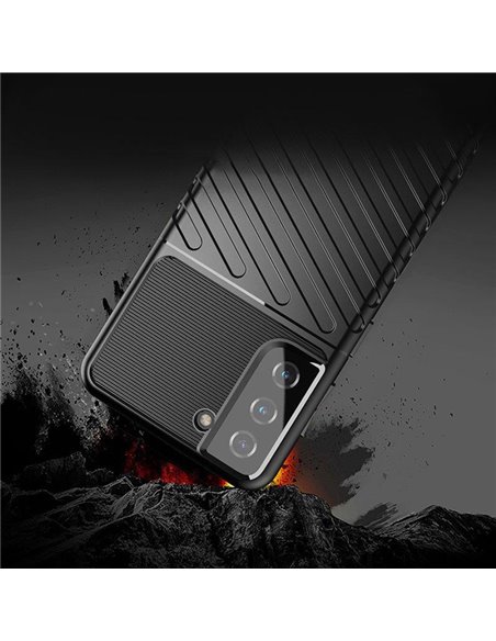 POWERTECH Θήκη Thunder MOB-1734 για Samsung S22, μαύρη