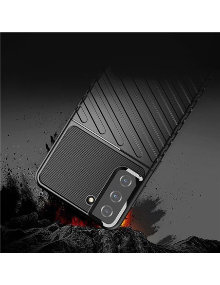 POWERTECH Θήκη Thunder MOB-1735 για Samsung S22 Plus, μαύρη