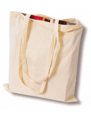 Τσάντα βαμβακερή μακρύ χερούλι Υ42x38εκ.