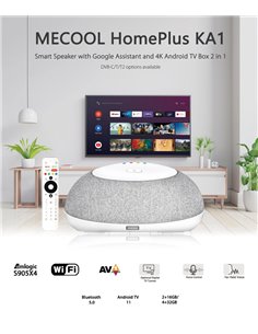 MECOOL TV Box & smart ηχείο KA1 με αποκωδικοποιητή, 4K, Android 11