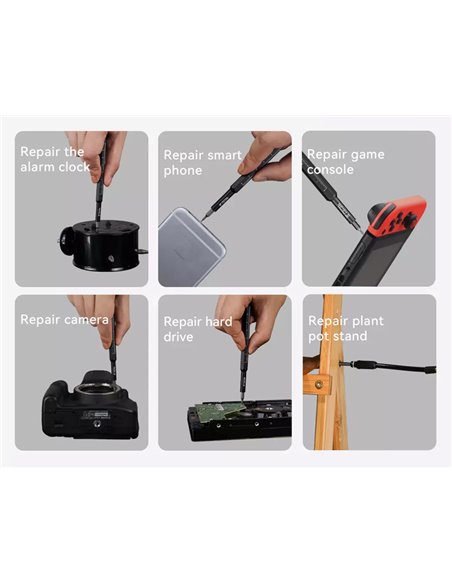 JAKEMY σετ κατσαβιδιών ακριβείας JM-8180-A με κασετίνα, CR-V, 47τμχ