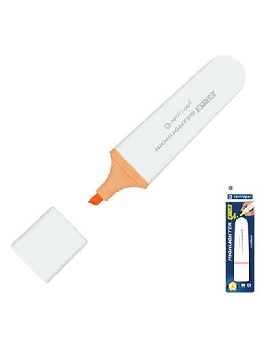 Centropen μαρκαδόρος υπογράμμισης pastel πορτοκαλί σε blister