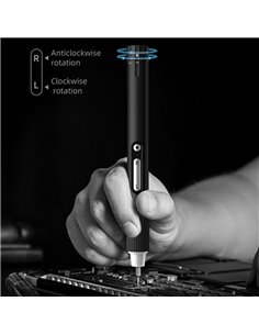 JAKEMY ηλεκτρικό κατσαβίδι JM-Y05 με LED φακό, 3 λειτουργίες, 6 μύτες