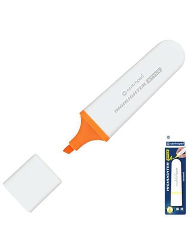 Centropen μαρκαδόρος υπογράμμισης φωσφορούχος πορτοκαλί σε blister