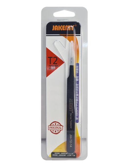 JAKEMY τσιμπίδα JM-T2-14, ανοξείδωτη, SUS304, 125mm, ίσια