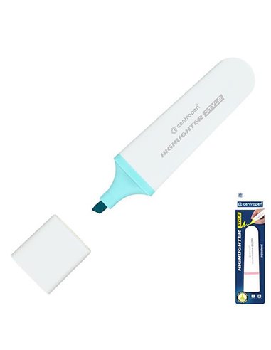 Centropen μαρκαδόρος υπογράμμισης pastel μπλε σε blister