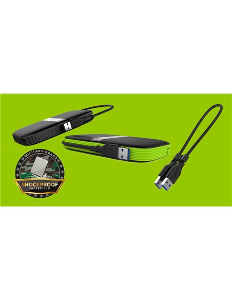 SILICON POWER εξωτερικός HDD Armor A60, 1TB, USB 3.2, μαύρος