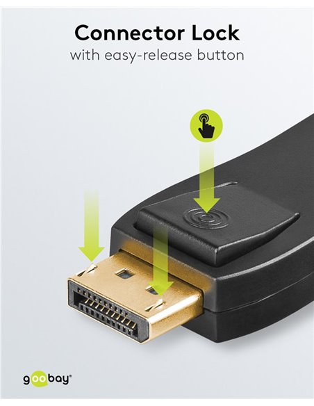GOOBAY αντάπτορας DisplayPort σε HDMI 51719, 1920x1200p, μαύρος