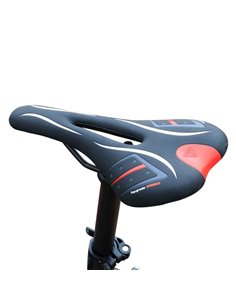 C-TECH σέλα ποδηλάτου BIKE-0042, ανατομική, Φ22.4mm 28 x 13cm, μαύρη