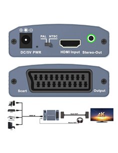 Video Converter CAB-H146 από HDMI σε scart & 3.5mm, 4K