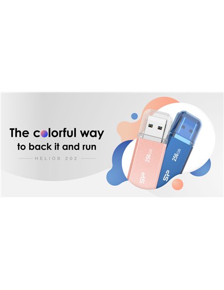 SILICON POWER USB Flash Drive Helios 202, 32GB, USB 3.2, ροζ χρυσό