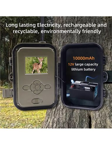 SUNTEK κάμερα για κυνηγούς HC-940PRO-LI, PIR, 4G, 30MP, 4K, IP65