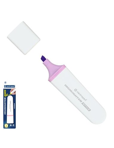 Centropen μαρκαδόρος υπογράμμισης pastel μωβ σε blister