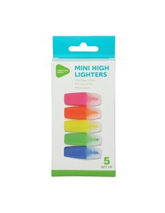 Μαρκαδόροι υπογράμμισης μίνι neon σετ 5τμχ.