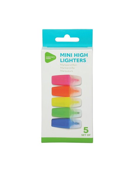 Μαρκαδόροι υπογράμμισης μίνι neon σετ 5τμχ.