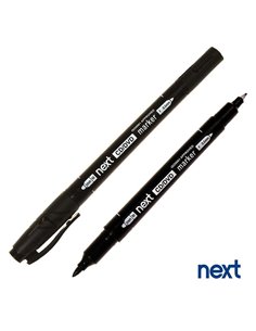 Next διπλός μαρκαδόρος ανεξίτηλος για CD/DVD μαύρος 0,6mm - 1mm