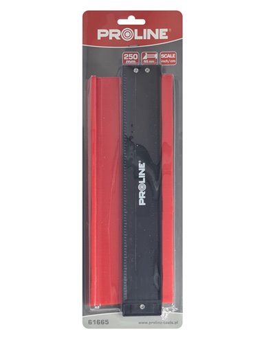 PROLINE παντογράφος 61665, κλίμακα σε inch/cm, 250mm