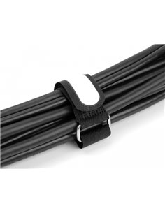 DELOCK ιμάντες τύπου Velcro 19606, 20.3 x 2cm, μαύρος, 5τμχ