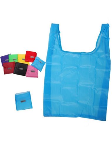 Τσάντα για ψώνια νάυλον Y52x36εκ. κοκτέηλ 8 χρώματα