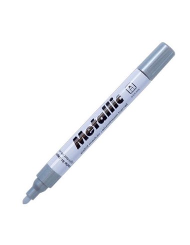 Centropen μαρκαδόρος ανεξίτηλος μεταλ. ασημί 1,5-2,5mm