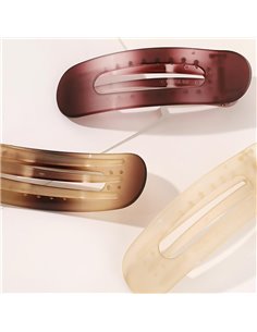 ROXXANI κλιπ μαλλιών RXN-0013, καφέ, 11cm, 2τμχ