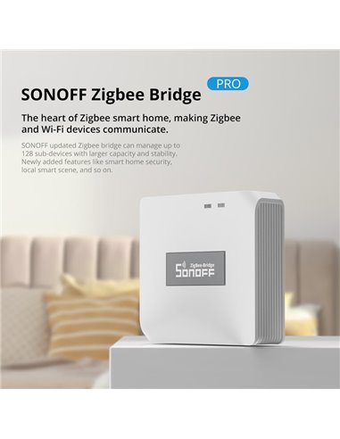 SONOFF smart hub ZBBRIDGE-P, ZigBee 3.0, Wi-Fi, λευκό