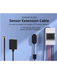 SONOFF καλώδιο προέκτασης RL560 για αισθητήρες, RJ11, 5m, μαύρο