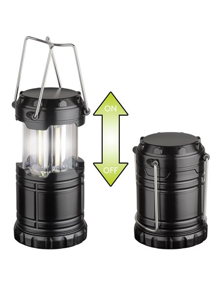 GOOBAY LED φανάρι 60357, πτυσσόμενο, 3W COB LEDs, 250lm, 6800K