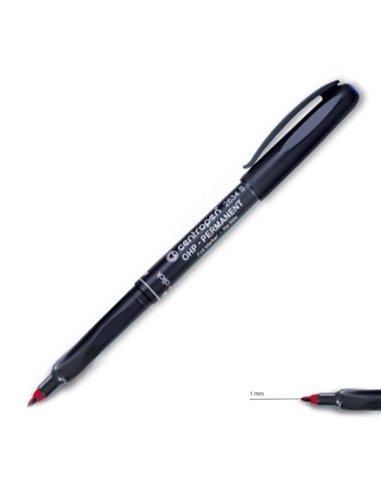 Centropen μαρκαδόρος ανεξίτηλος κόκκινο medium 1mm