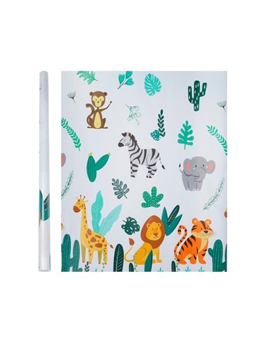 Χαρτί περιτυλίγματος "Jungle design " 80γρ. 0,70x4μέτρα