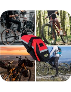 SVENSSON τσαντάκι σέλας ποδηλάτου RIDER104, 0.8l, αδιάβροχο, κόκκινο