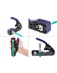 DELOCK πρέσα ακροδεκτών 90577 για καλώδια δικτύου RJ45/8P, με 2 λεπίδες