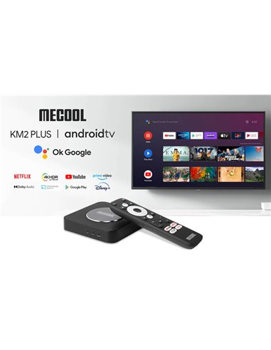 MECOOL TV Box KM2 Plus, Google/Netflix certificate, 4K, WiFi, Android 11