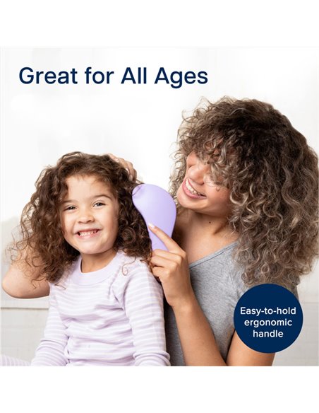 ROXXANI βούρτσα μαλλιών HUH-0106 για ξεμπέρδεμα, 6 x 14.5cm, μωβ