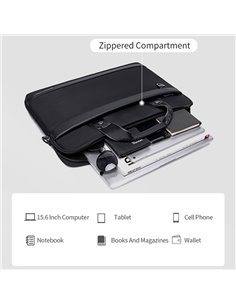 ARCTIC HUNTER τσάντα ώμου GW00022 για laptop 15.6", 8L, μαύρη