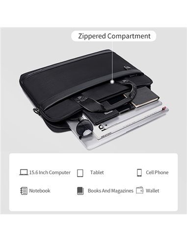 ARCTIC HUNTER τσάντα ώμου GW00022 για laptop 15.6", 8L, μαύρη