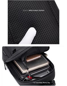 ARCTIC HUNTER τσάντα Crossbody XB00526 με θήκη tablet, 3L, γκρι