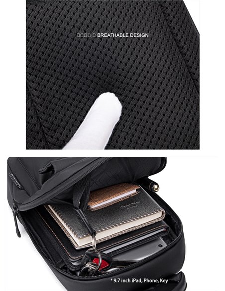 ARCTIC HUNTER τσάντα Crossbody XB00526 με θήκη tablet, 3L, γκρι