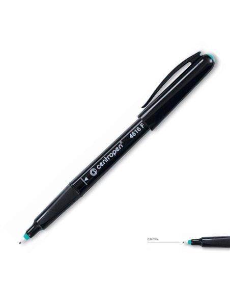 Centropen μαρκαδόρος ανεξίτηλος για cd μαύρο 0,6mm