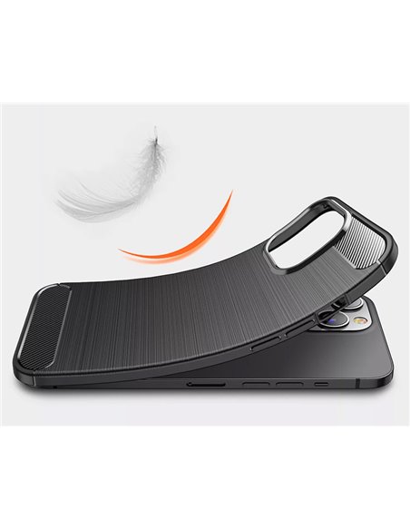 POWERTECH θήκη Carbon MOB-1741 για Samsung A73 5G, μαύρη