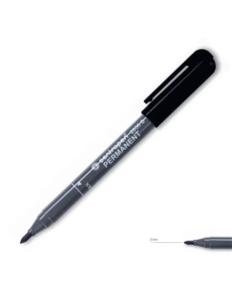 Centropen μαρκαδόρος ανεξίτηλος μαύρο 2mm