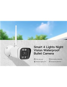 VSTARCAM smart IP κάμερα CS58, IP66, 3MP, WiFi, ανίχνευση καπνού