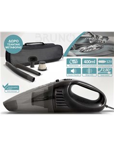 BRUNO σκουπάκι αυτοκινήτου υγρών & στερεών BRN-0126 12V 60W, φίλτρο HEPA