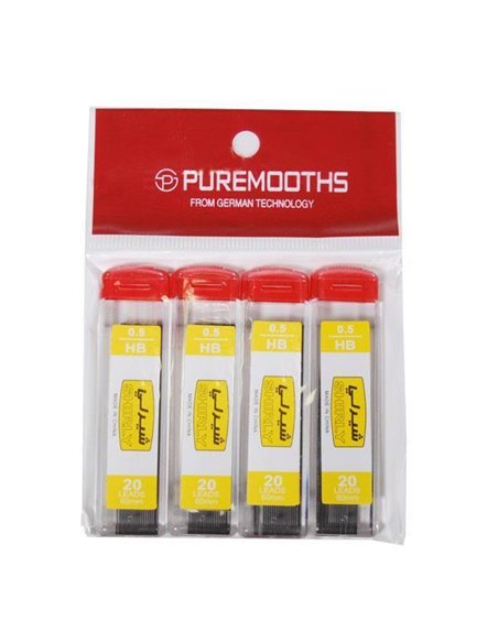 Μύτες για μηχανικό μολύβι 0.5mm HB, blister 4 τεμαχίων