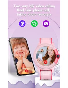 INTIME GPS smartwatch για παιδιά IT-052, 1.28", camera, 4G, IPX7, μπλε