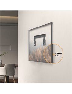 BRATECK επιτοίχια βάση τηλεόρασης LED-1948, 43-100", έως 75kg, ultra slim, fixed