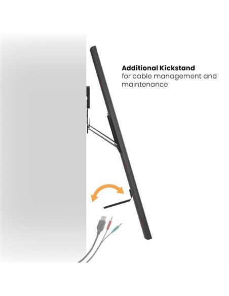 BRATECK επιτοίχια βάση τηλεόρασης LED-1944, 32-65", έως 75kg, ultra slim, fixed