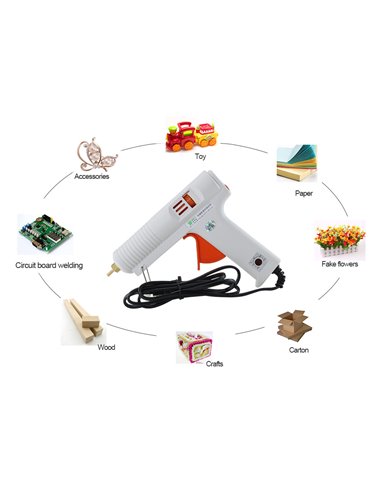 BEST πιστόλι θερμικής σιλικόνης BST-102B, 100W, ρυθμιζόμενη θερμοκρασία